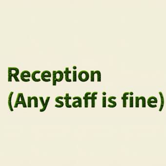 次のアバター： Receptionist