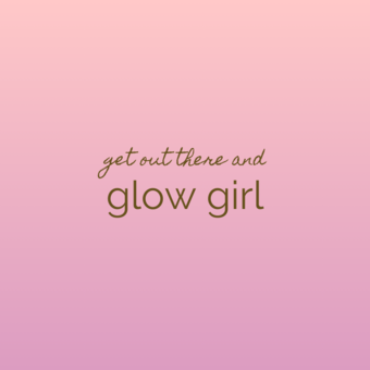 次のアバター： Glow to go